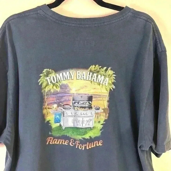 Tommy Bahama UPF 50 Grill Master Graphic 100% Cotton Short Sleeve Tee Size XXL - Picture 4 of 14